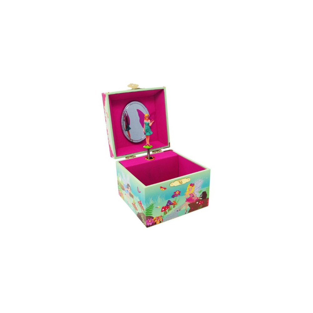 Pink Poppy Forest Fairy Small Music Box