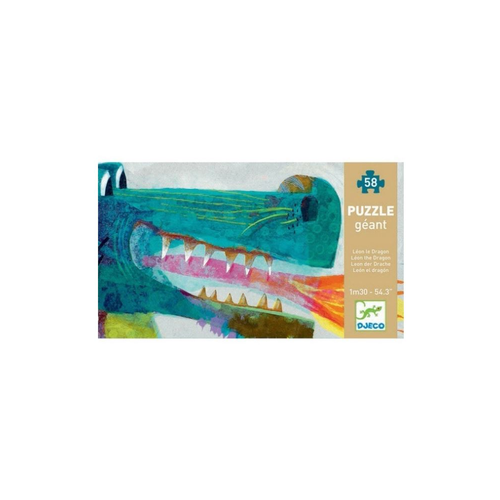 Djeco Giant 58pc Puzzle - Leon the Dragon