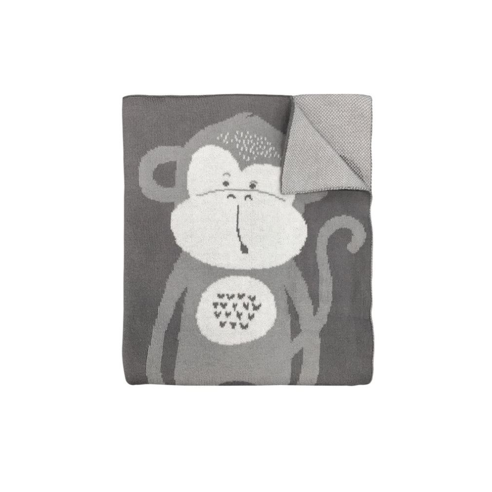 Mister Fly Monkey Knitted Blanket