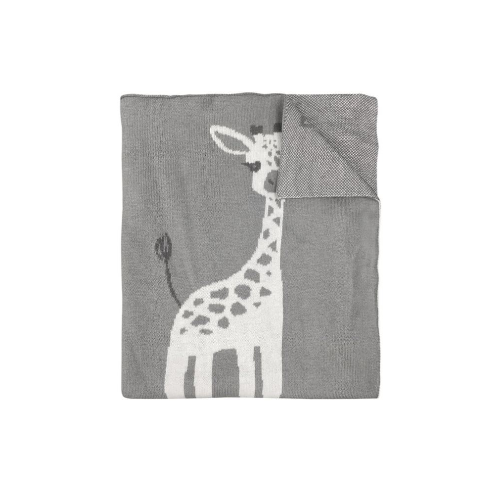 Mister Fly Giraffe Knitted Blanket