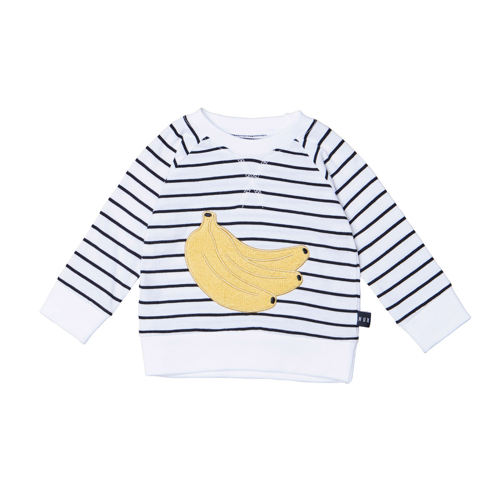 Huxbaby Banana Stripe Crew