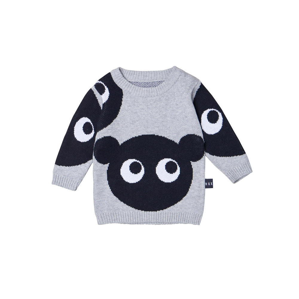 Huxbaby Shadow Bear Knit Jumper