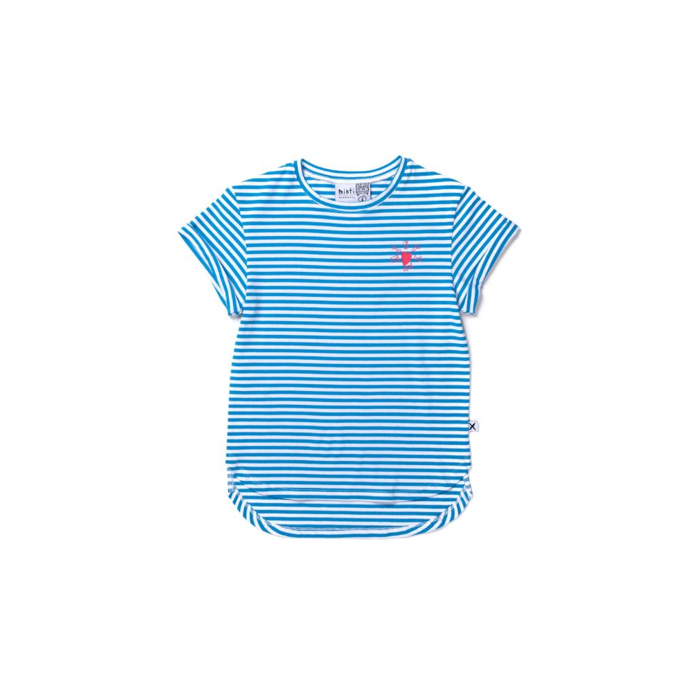 Minti Stripey Logo Tee