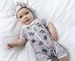 Aster + Oak Butterfly Short Zip Romper 