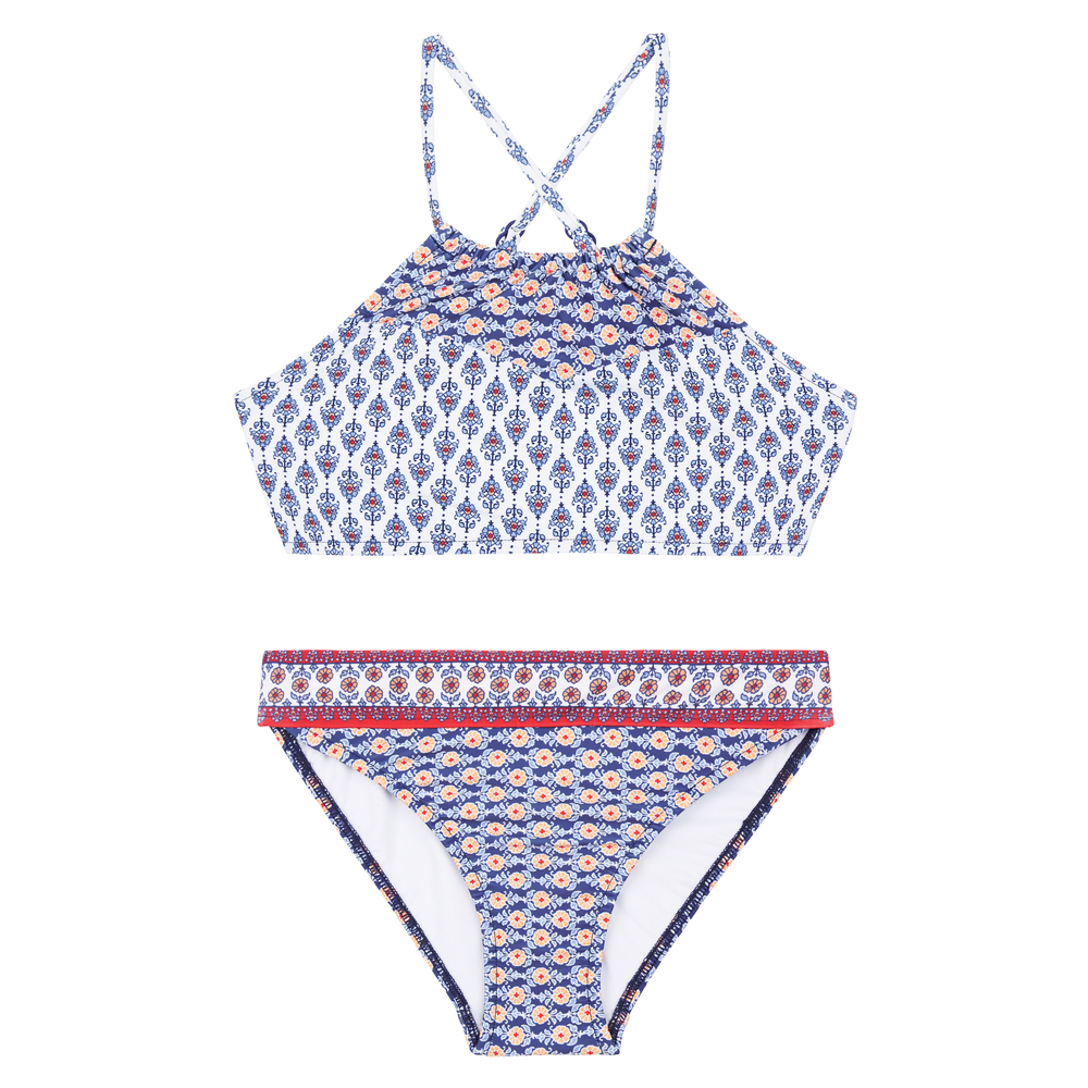 Seafolly Boho Hunter Ruched Neck Tankini