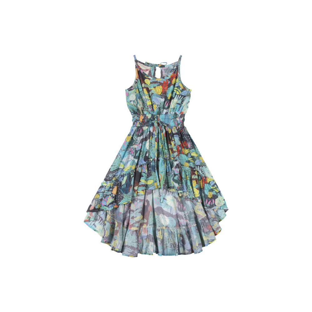 Paper Wings Shirred Hilo Dress