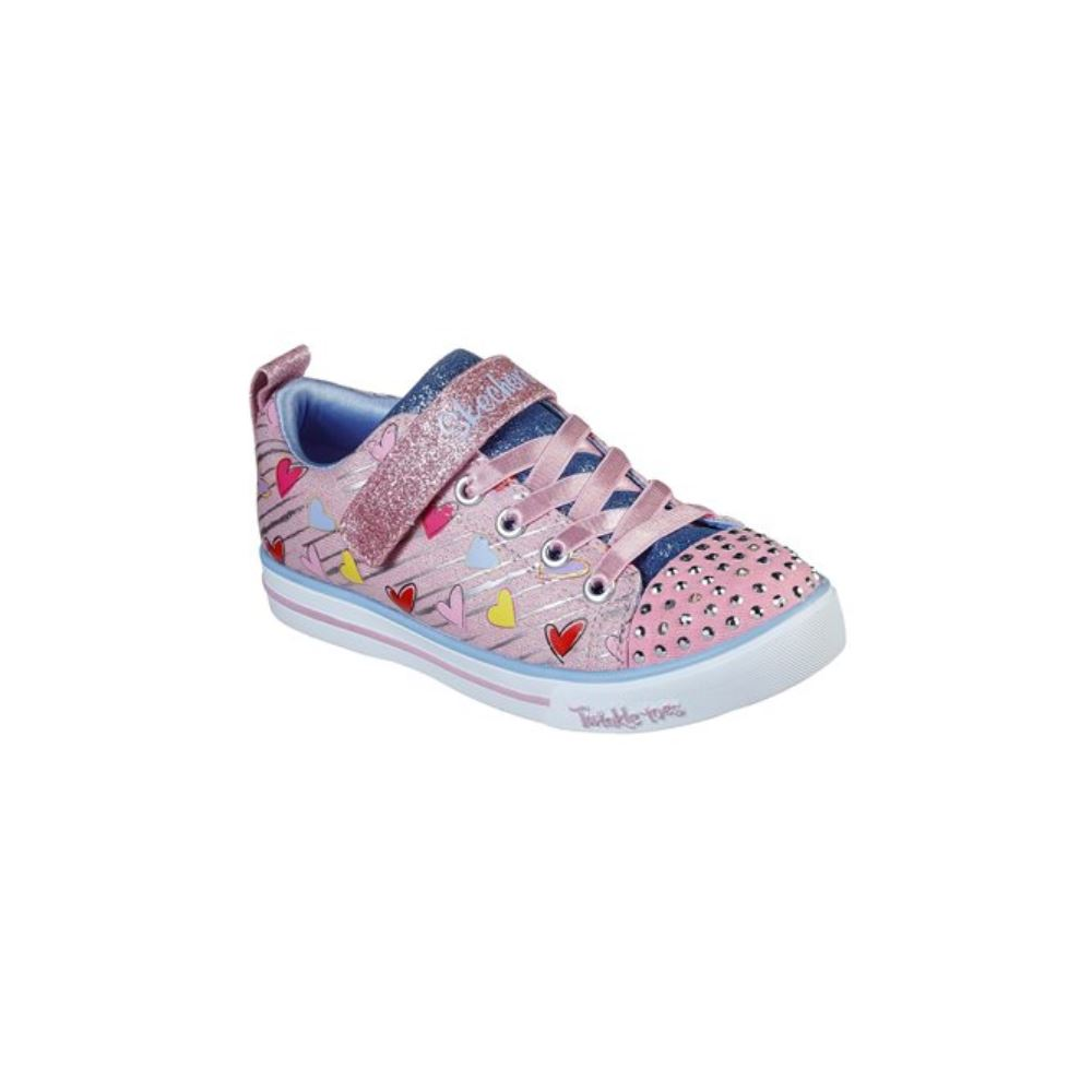 Skechers Sparkle Lite Heart Sketch Shoe