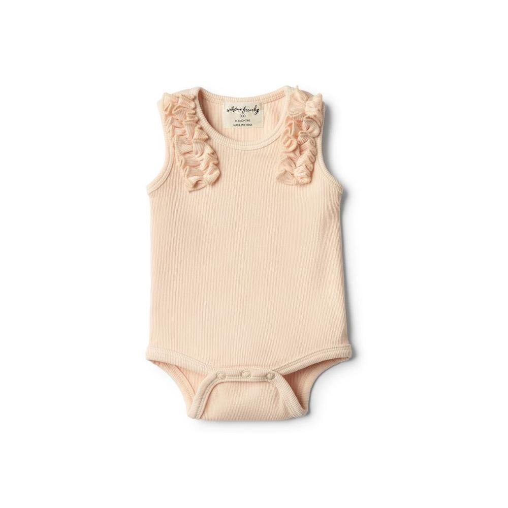 Wilson + Frenchy Ruffle Bodysuit 