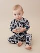 Huxbaby Shadow Animal Zip Romper