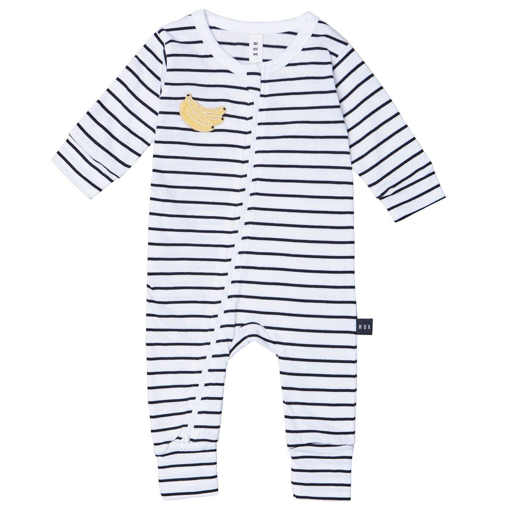 Huxbaby Stripe Zip Romper