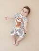 Huxbaby Monkey Short Romper