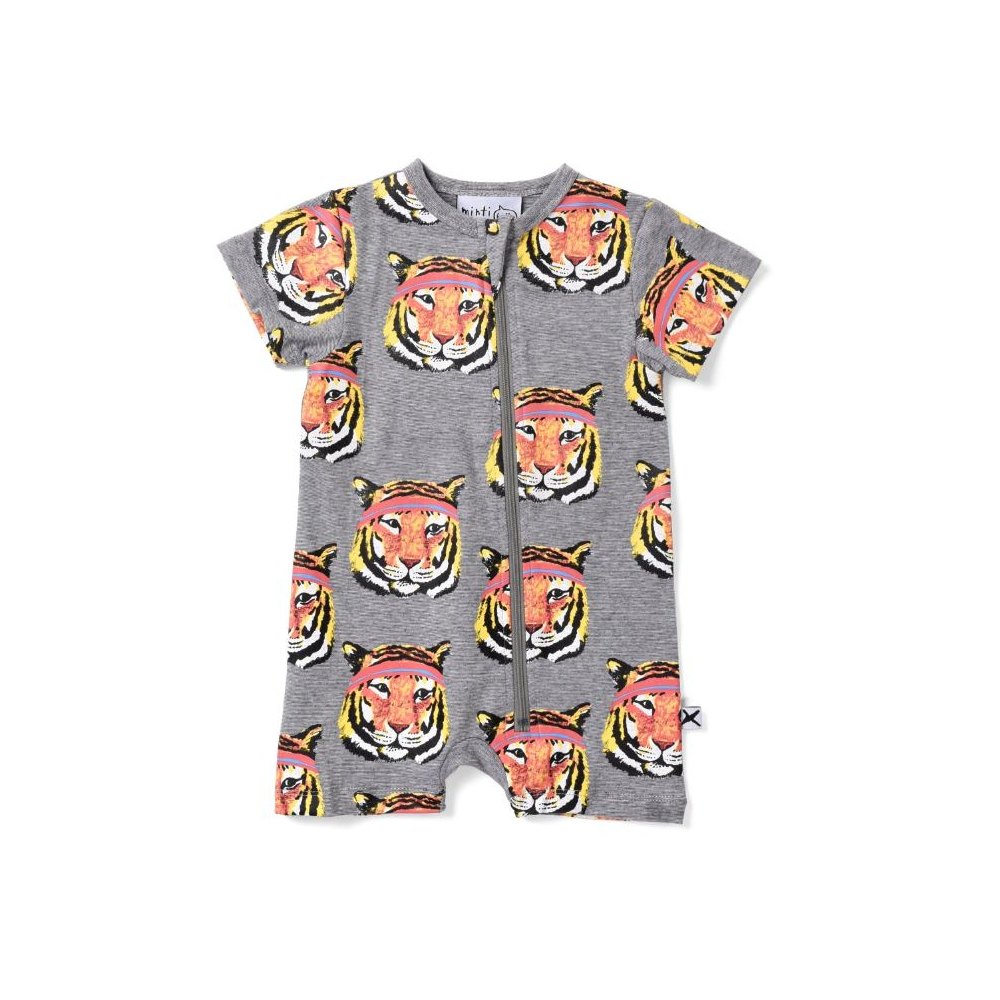 Minti Baby Sporty Tigers Zippy Romper