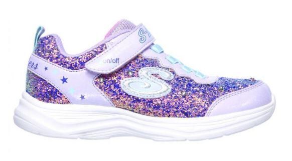 skechers sandals kids purple