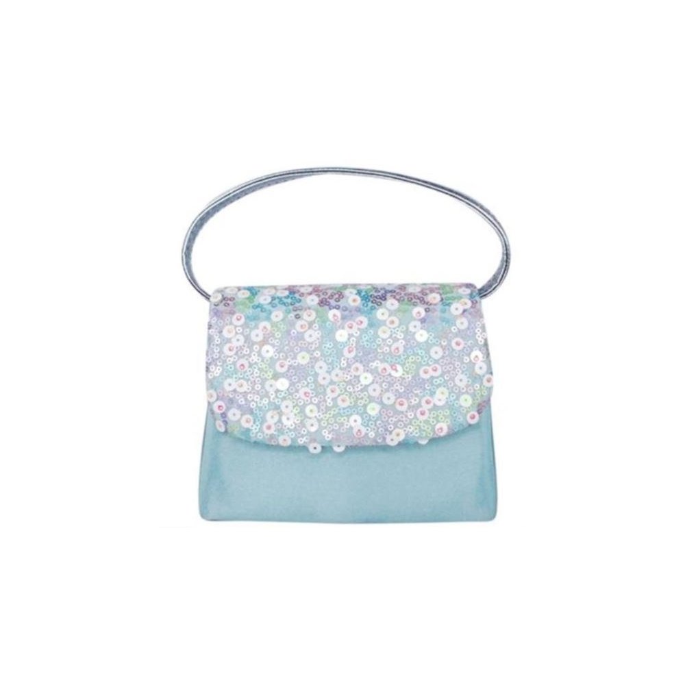 Pink Poppy Bloom Fairy Sequin Hard Handbag
