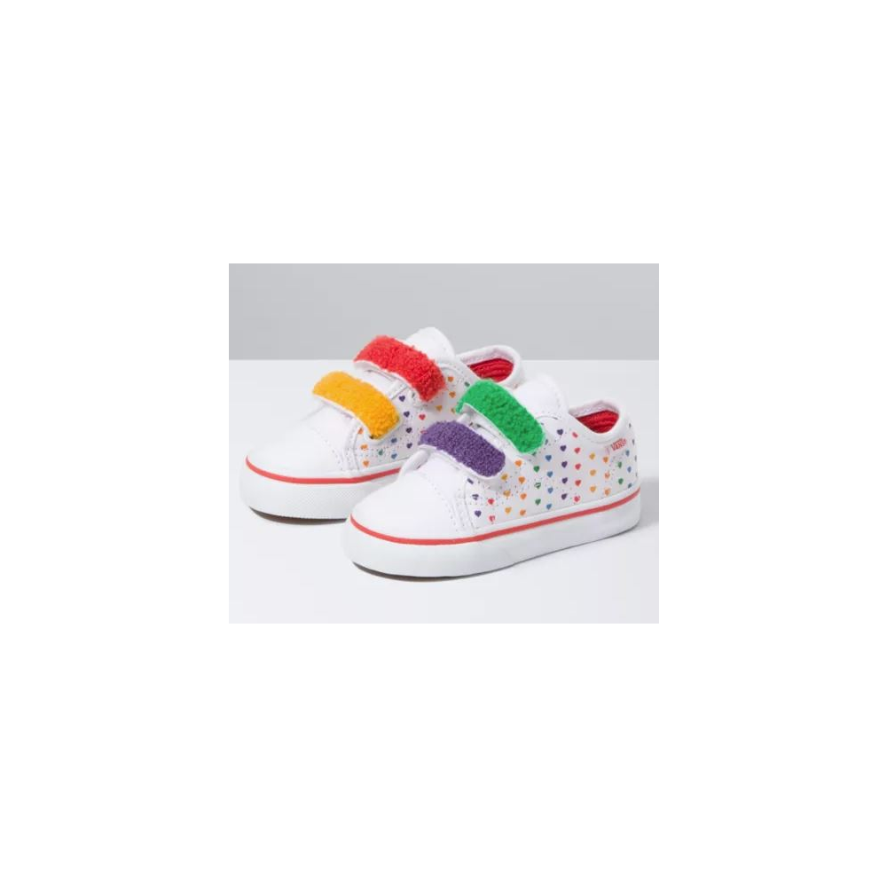 rainbow vans baby shoes
