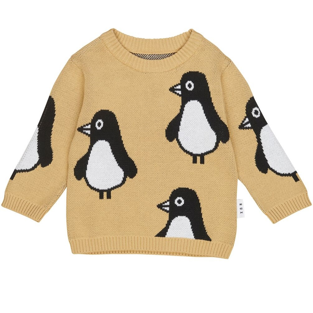 Huxbaby Penguin Knit Crew