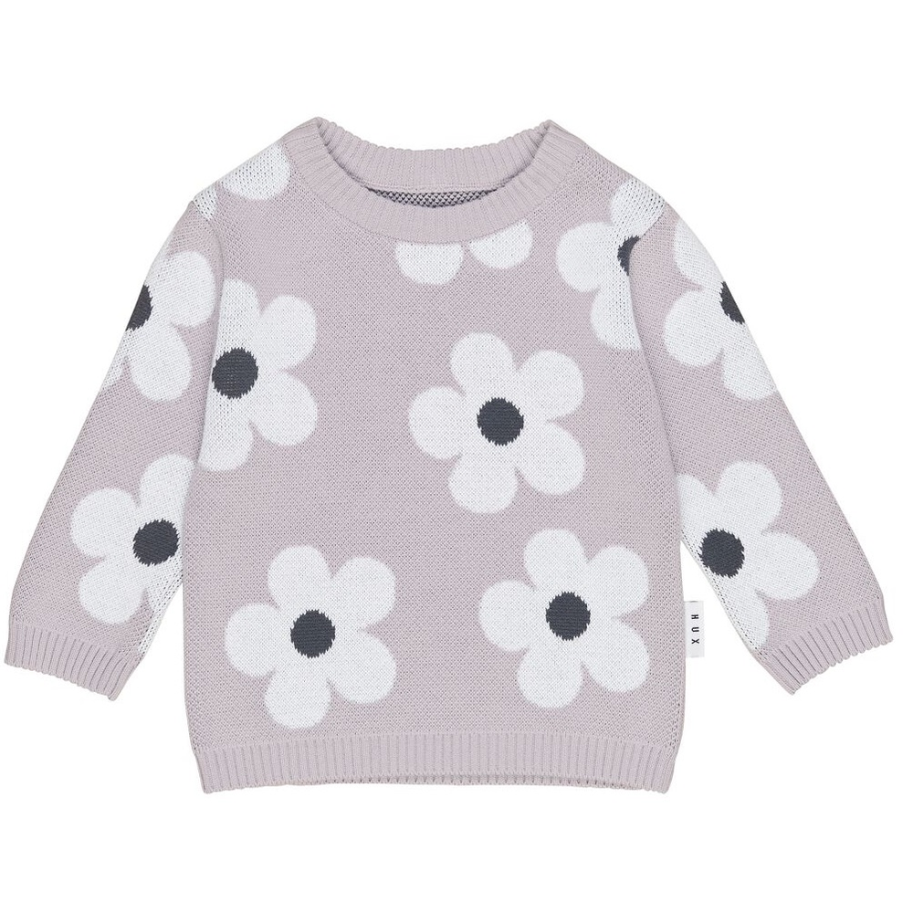 Huxbaby Floral Knit Crew