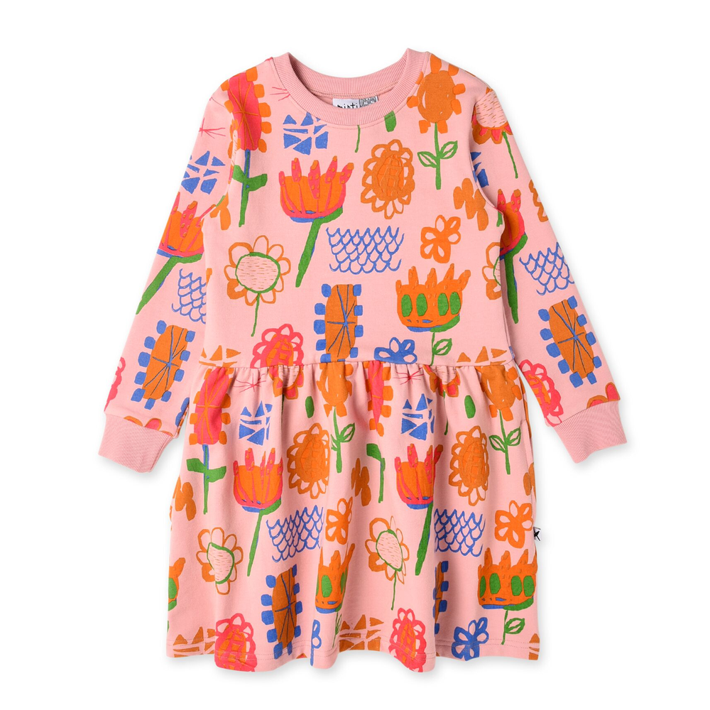 Minti Bloom Furry Sweater Dress