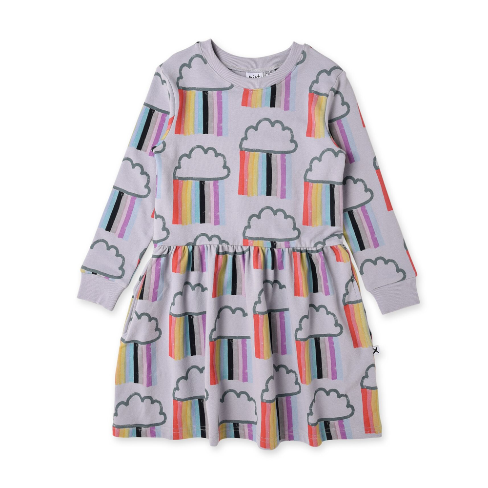 Minti Raining Rainbows Sweater Dress
