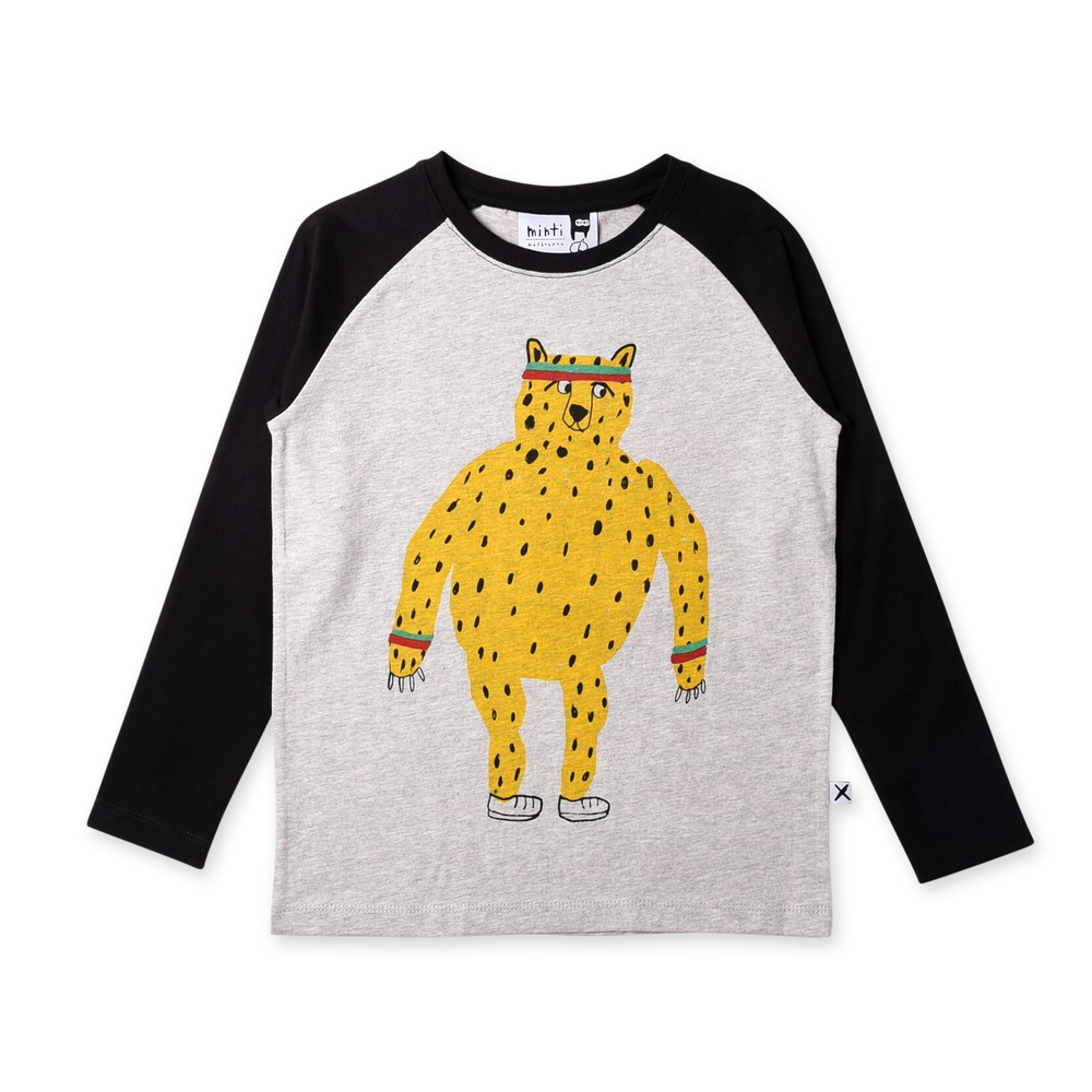 Minti Sporty Cheetah Raglan Tee