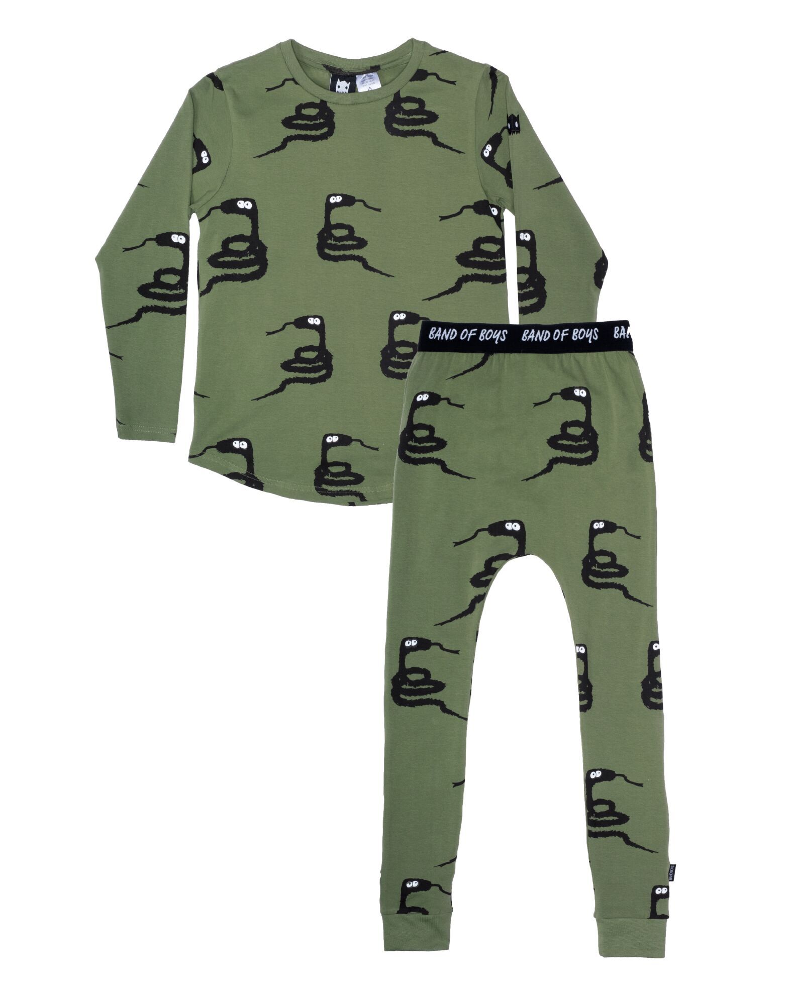 Band of Boys Furry Snake PJs - Boys Sleepwear - Kids Pyjamas NZ | Milky ...
