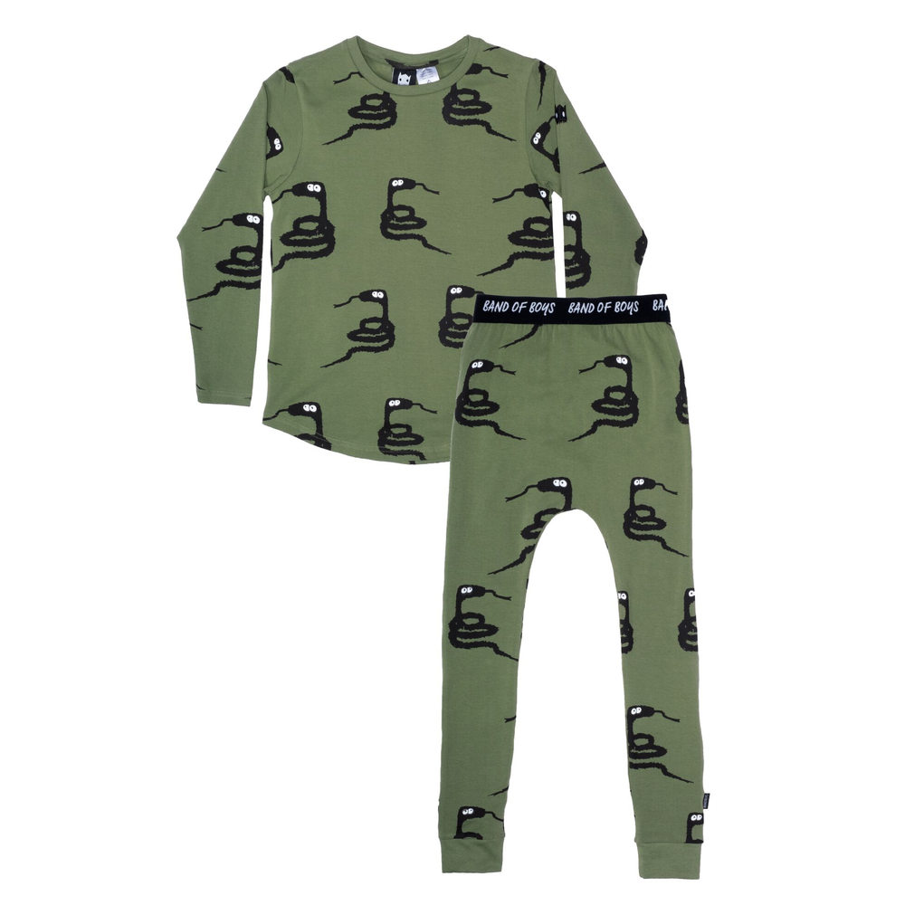 Band of Boys Furry Snake PJs