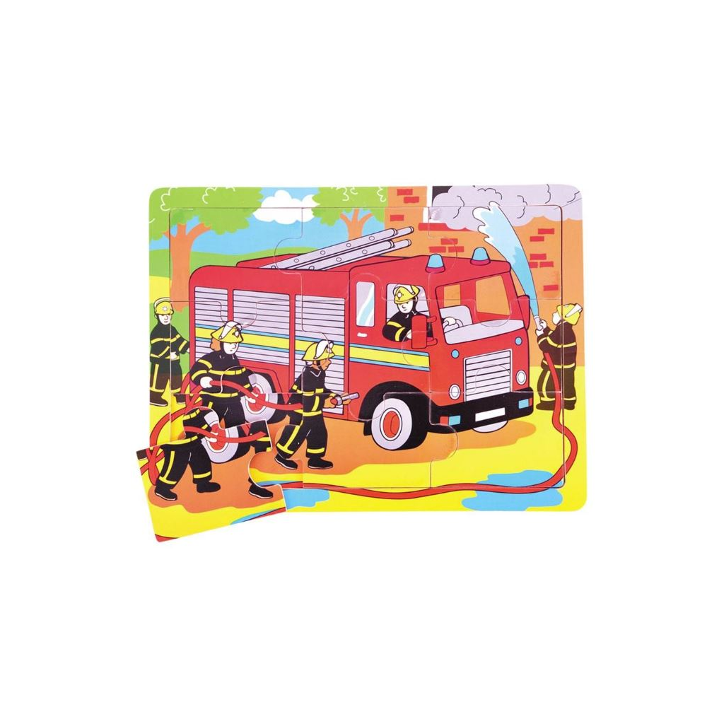 Bigjigs Toys Fire Engine Puzzle - 9pc