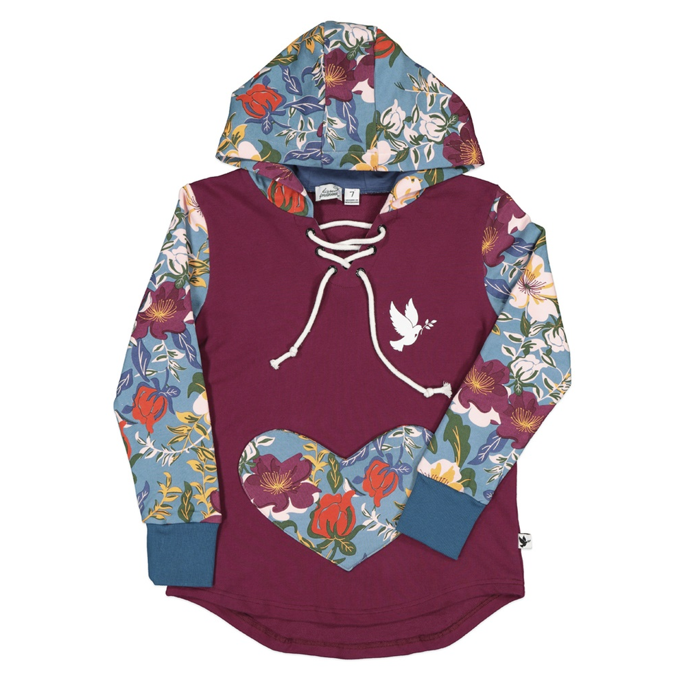 Kissed By Radicool Heart of Flowers Hoodie