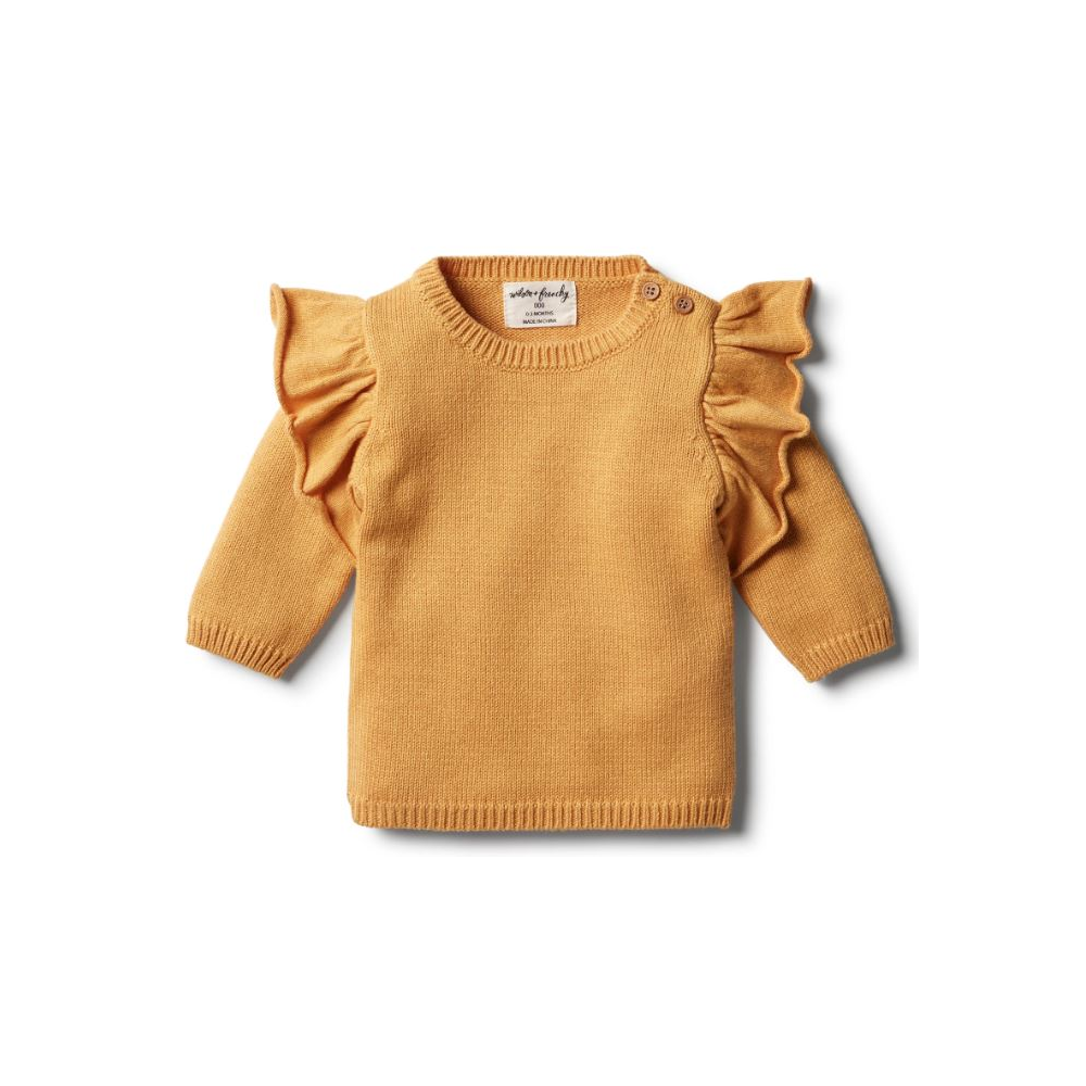 Wilson + Frenchy Knitted Ruffle Jumper