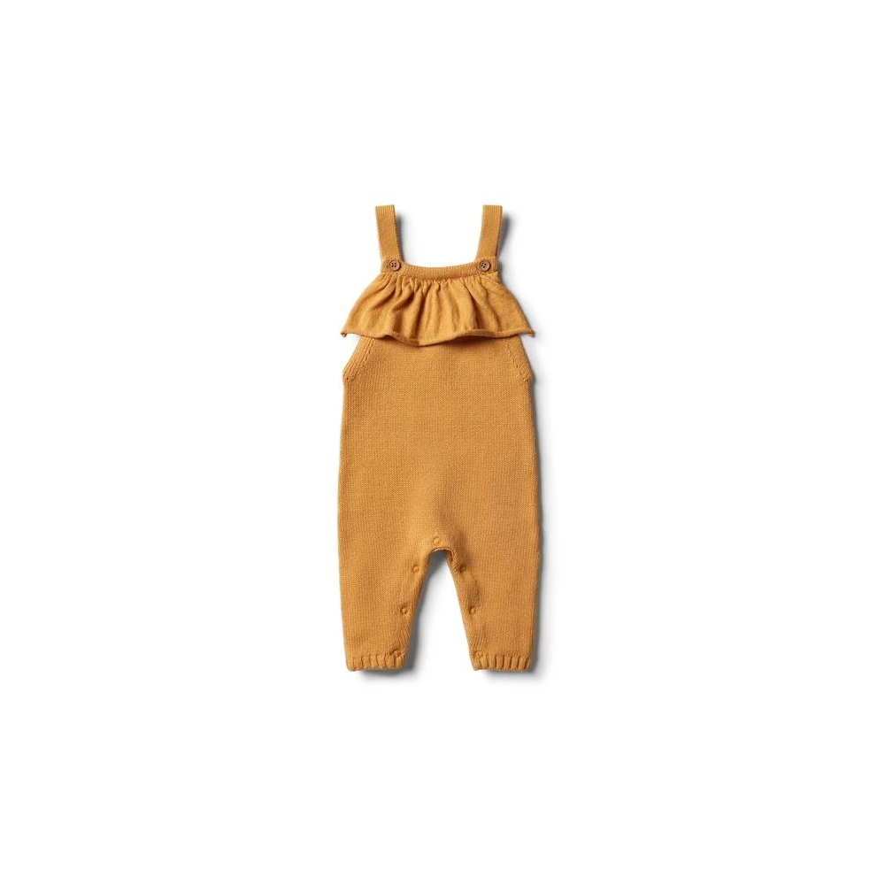 Wilson + Frenchy Knitted Ruffle Overall