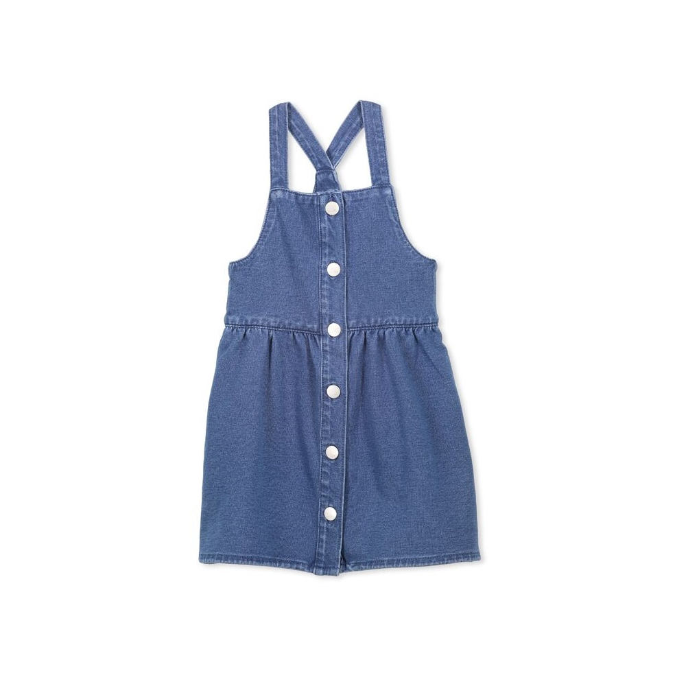 Milky Denim Pinafore