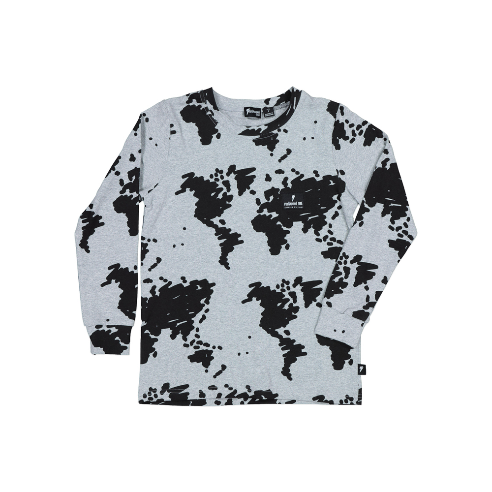 Radicool Dude World Print Long Sleeve Tee