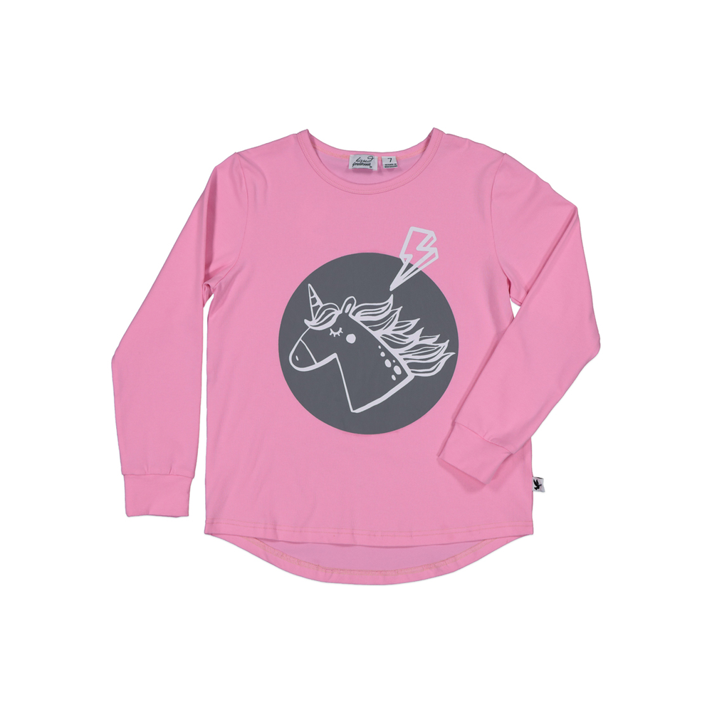 Kissed By Radicool Unicorn Long Sleeve Tee