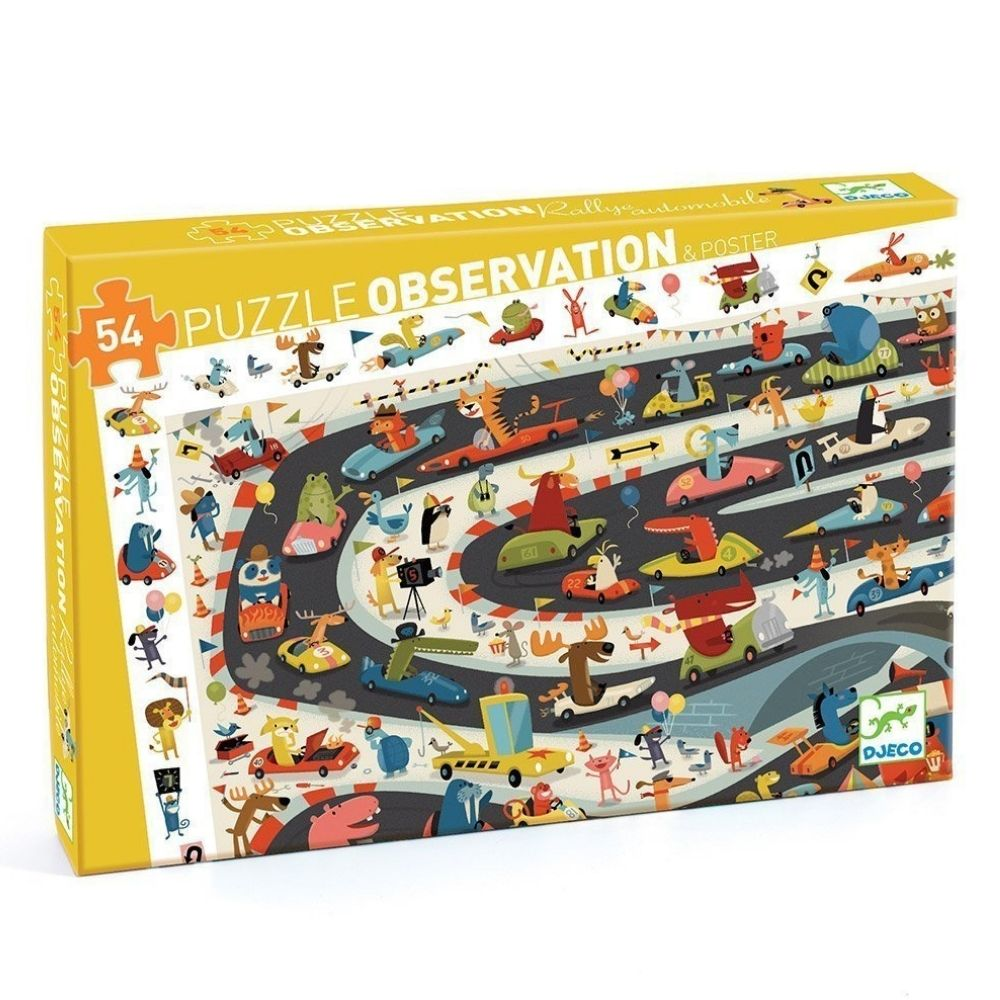 Djeco Observation Car Rally Puzzle - 54pc
