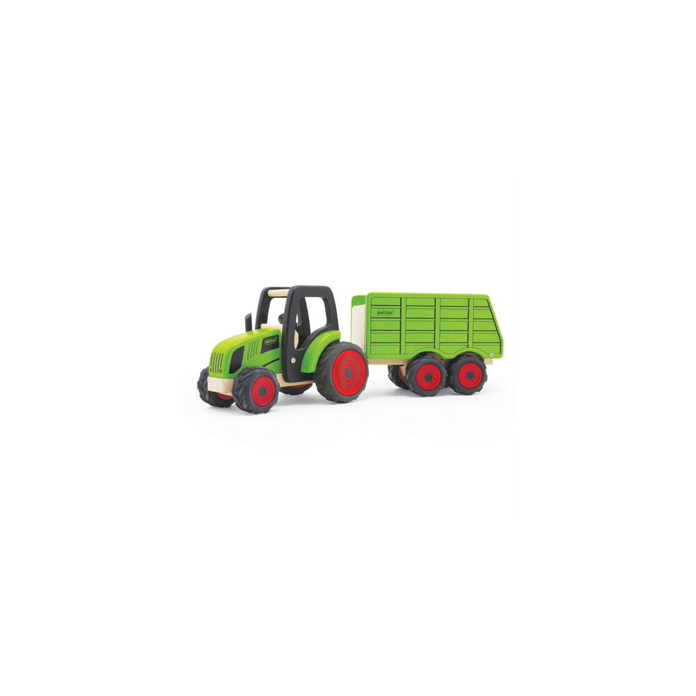Pintoy Tractor with Hopper Trailer