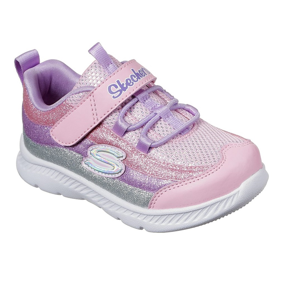 Skechers Comfy Flex Glitter Trails Shoe - Toddler