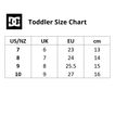 DC Toddler Size Chart