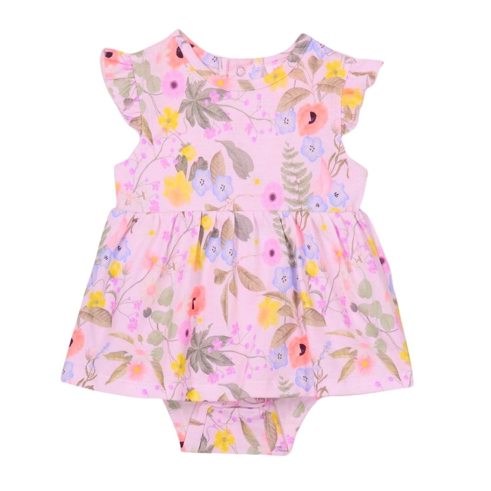 Milky Spring Floral Baby Dress