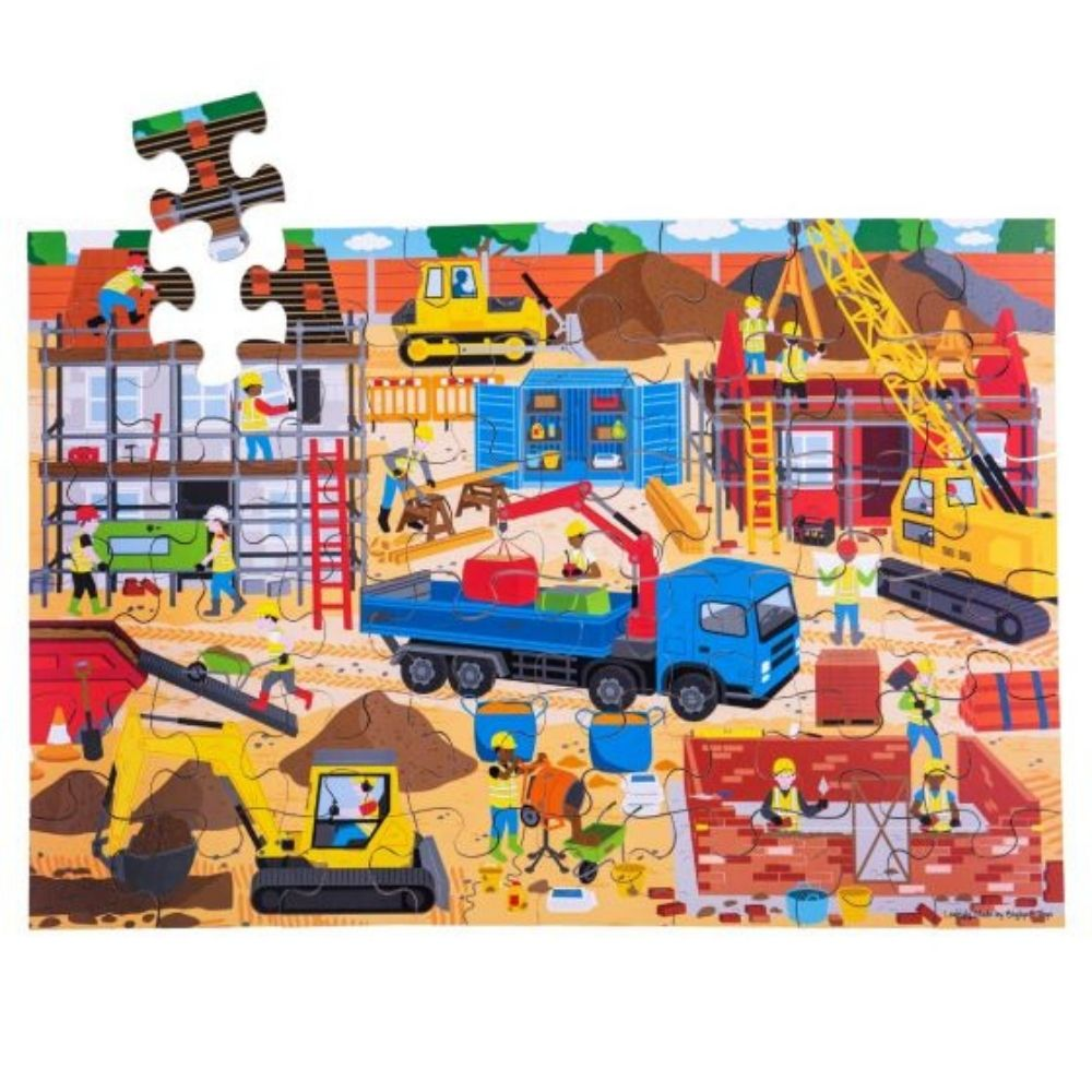 Bigjigs Toys Construction Site Floor Puzzle