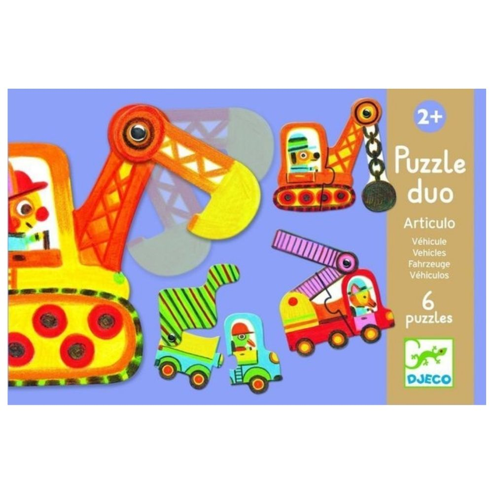 Djeco Vehicles Duo Puzzle