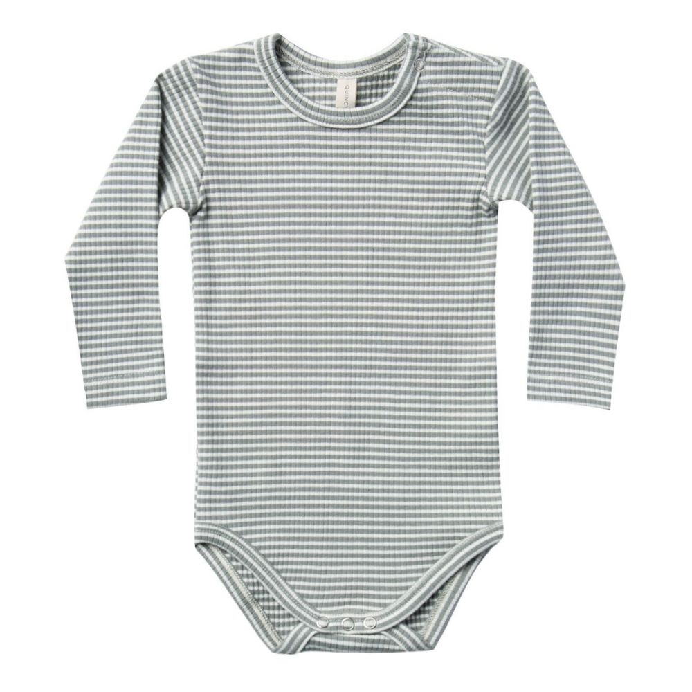 Quincy Mae Ribbed Longsleeve Bodysuit