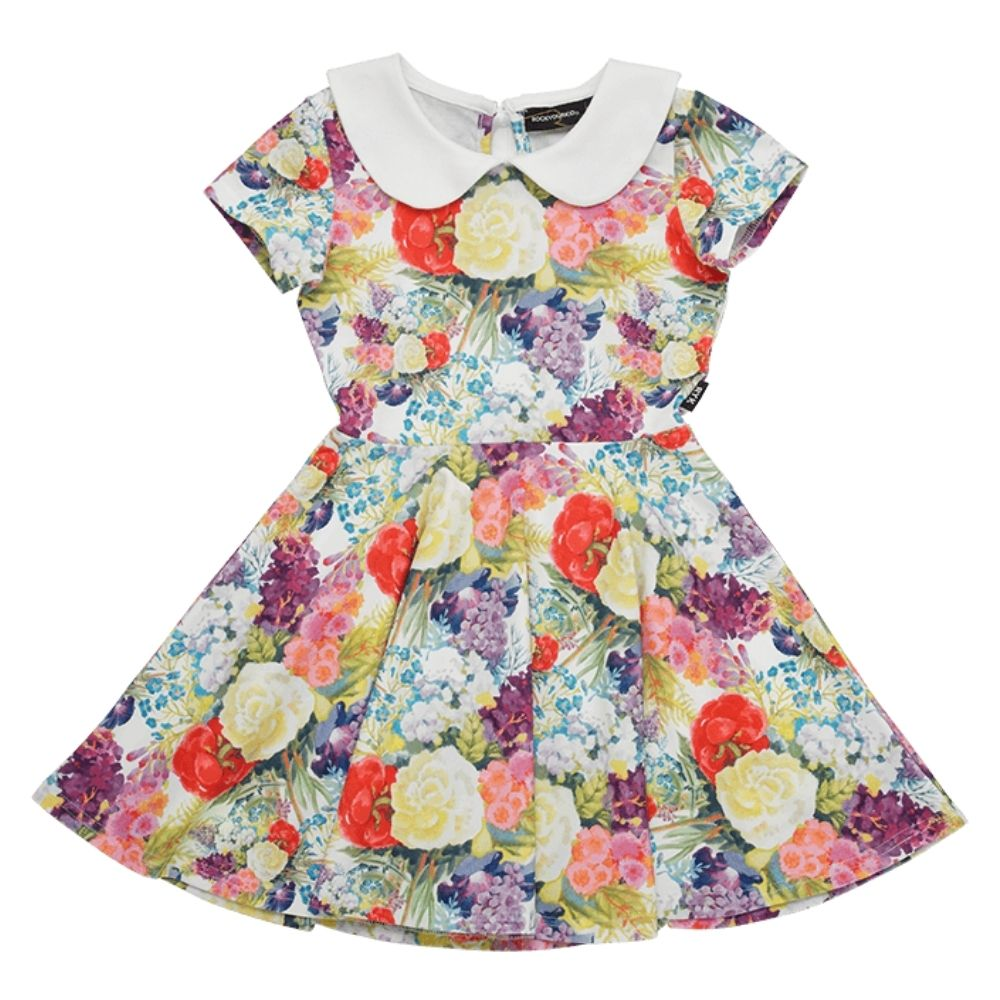 Rock Your Kid Blooming Love Peter Pen Waisted Dress