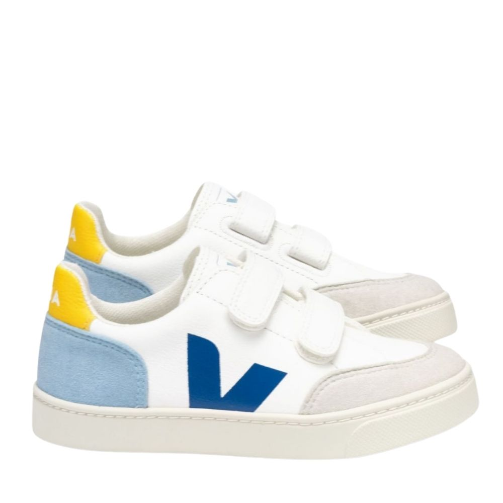 Veja Kids V-12 Leather Velcro Sneaker