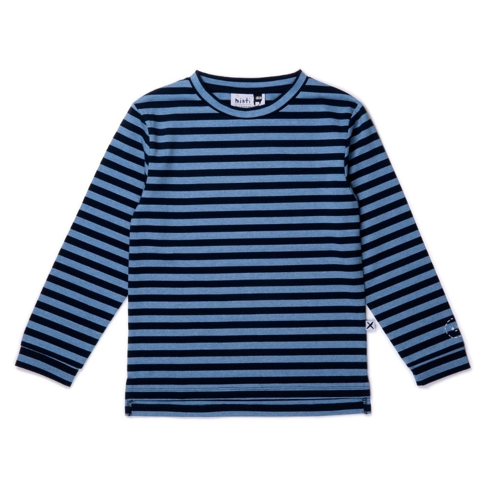 Minti Striped Split Tee