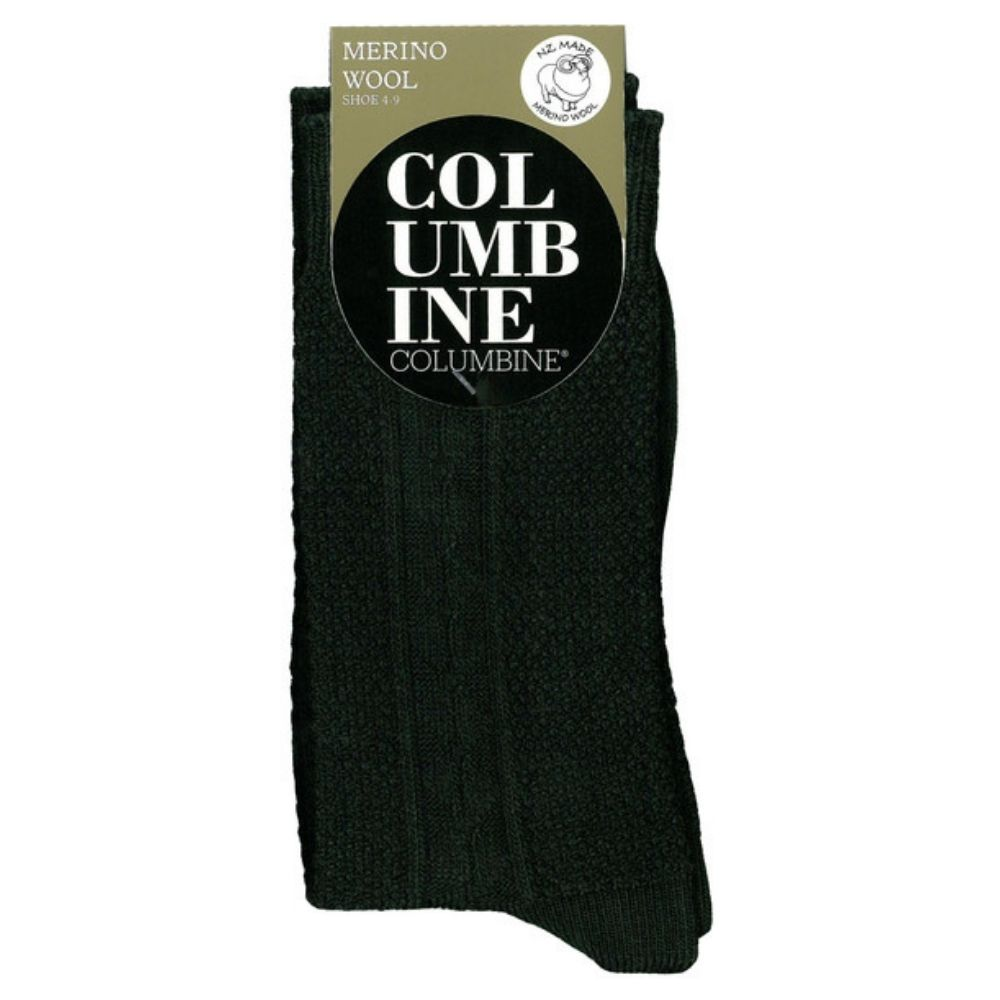 Columbine Waffle Diamond Chunky Merino Sock