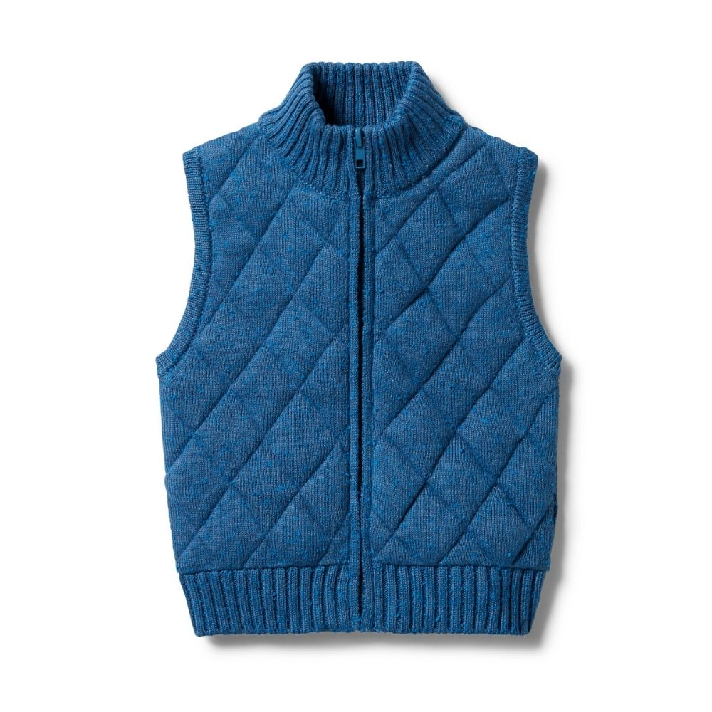 Wilson + Frenchy Knitted Quilted Vest