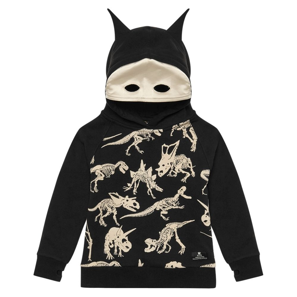 Rock Your Kid Fossil Masked Hoodie